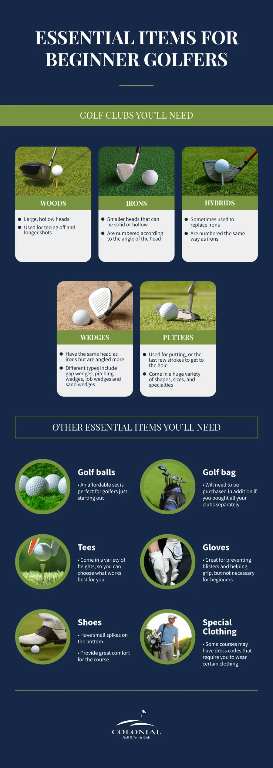 What golf clubs do beginners need?