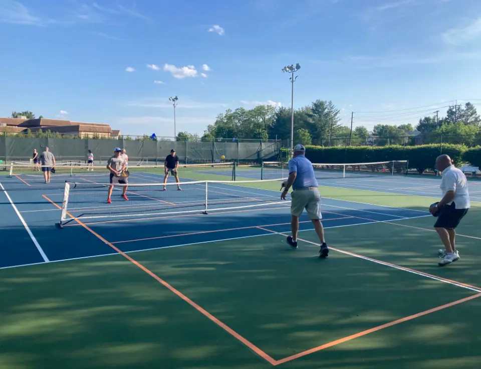 People Playing Pickleball